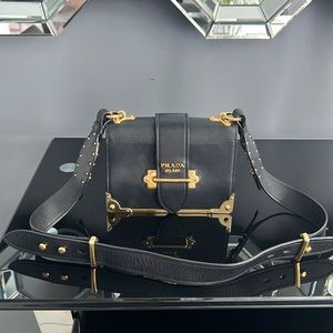 Prada city calf saffiano cashier bag, comes with dust bag